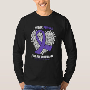 Camiseta Eu Visto Roxo Para O Meu Marido Chiari Malformatio