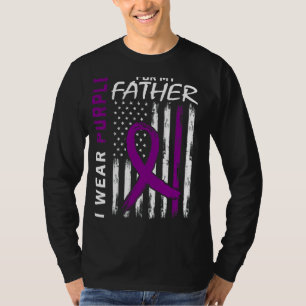 Camiseta Eu Visto Roxo Para O Meu Pai Pai Lupus Nos Sensibi