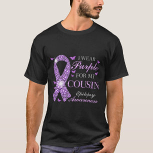 Camiseta Eu Visto Roxo Para O Meu Pó De Consciência Da Epil