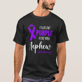 Camiseta Eu Visto Roxo para o meu sobrinho para a consciênc