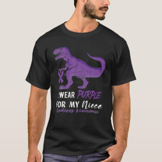 Camiseta Eu Visto Roxo Para Onze Dinossauros Epilepsia Awar