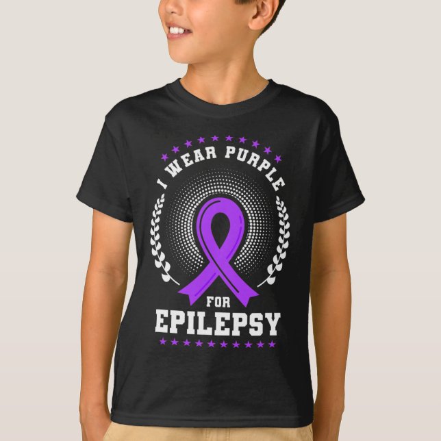 Camiseta Eu Visto Roxo Para Sensibilização Epilepsia 2 (Frente)