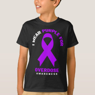 Camiseta Eu Visto Roxo Para Sensibilização Para Sobredosage