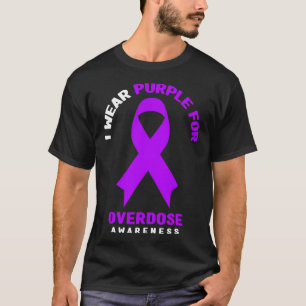 Camiseta Eu Visto Roxo Para Sensibilização Para Sobredosage