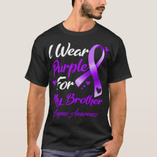 Camiseta Eu Visto Roxo Pela Consciência Do Meu Irmão Lupus