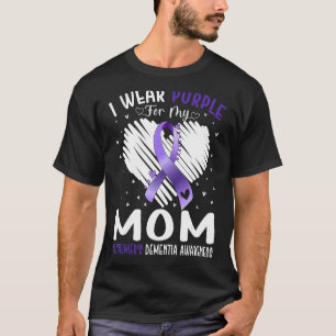 Camiseta Eu Visto Roxo pela demência da minha mãe Alzheimer