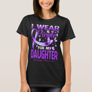 Camiseta Eu Visto Roxo Pela Minha Filha Alzheimer Consciênc