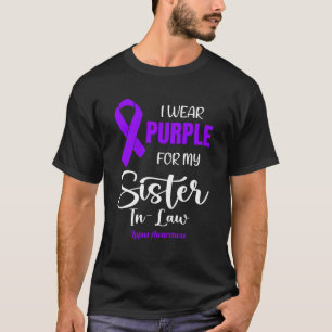 Camiseta Eu Visto Roxo pela minha irmã em Direito para o Lu
