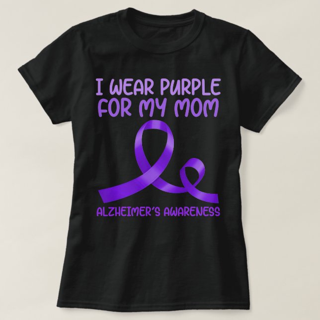 Camiseta Eu Visto Roxo Pela Minha Mãe (Frente do Design)