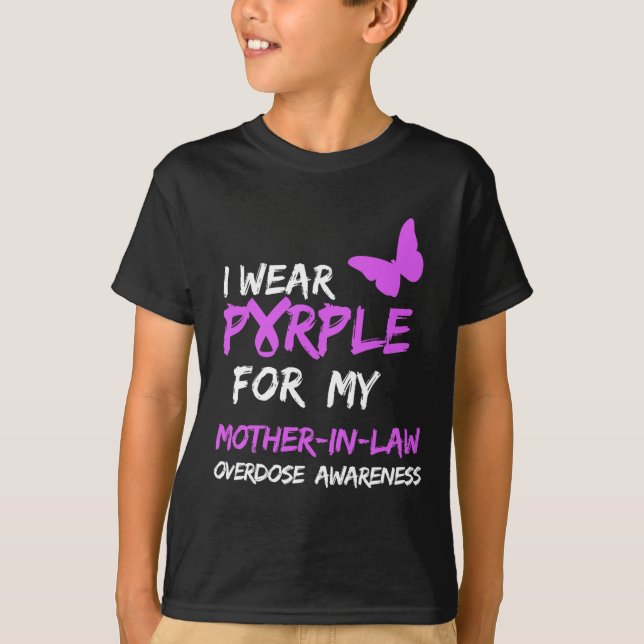 Camiseta Eu Visto Roxo Pela Minha Sobredosagem De Mãe-De-Le (Frente)