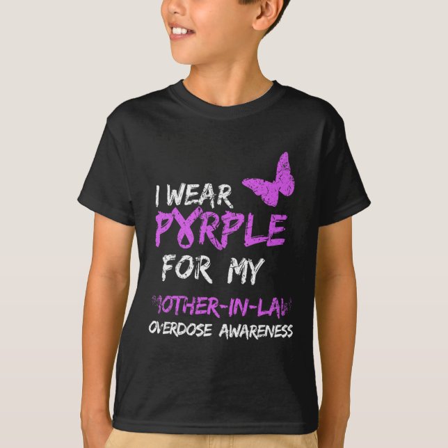Camiseta Eu Visto Roxo Pela Minha Sobredosagem De Mãe-De-Le (Frente)