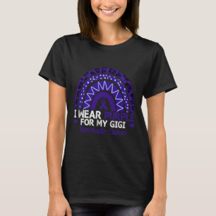 Camiseta Eu Visto Roxo Pelo Meu Câncer de pâncreas Gigi Awa