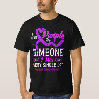 Camiseta Eu Visto Roxo Por Alguém Câncer de pâncreas Awaren