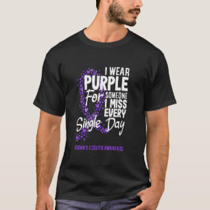 Camiseta Eu Visto Roxo Por Alguém Que Sinto Falta Todos Os