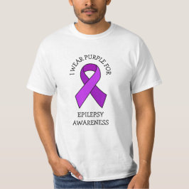 Camiseta Eu Visto Roxo por Consciência Epilepsia
