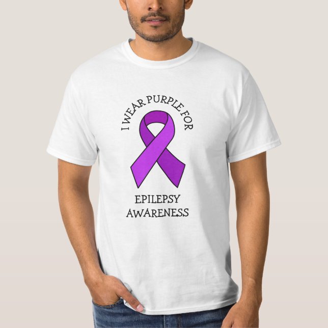 Camiseta Eu Visto Roxo por Consciência Epilepsia (Frente)