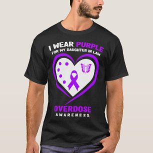 Camiseta Eu Visto Roxo Por Minha Filha Em Sobredosagem De L