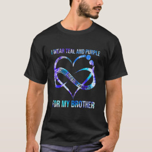 Camiseta Eu Visto Roxo Teal Para Prevenção Suicida Irmão