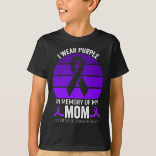 Camiseta Eu Visto Sobredosagem Roxa Sensibilização Fita Rox