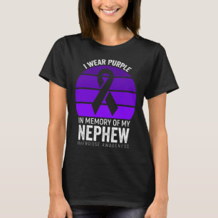 Camiseta Eu Visto Sobredosagem Roxa Sensibilização Roxo Fit
