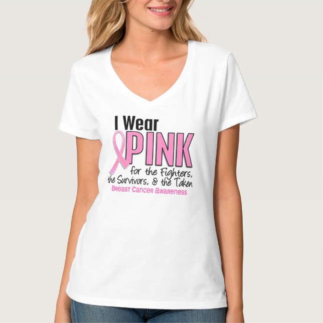 Camiseta Eu Visto Sobreviventes De Combatentes Rosa Levados (Frente)