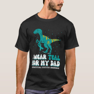 Camiseta Eu Visto Teal Para A Cistite Intersticial Pai Awar