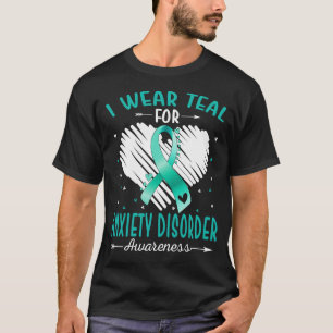 Camiseta Eu Visto Teal Para A Consciência da Perturbação da