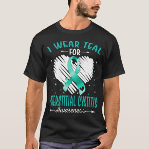 Camiseta Eu Visto Teal Para A Consciencialização INTERSTICI