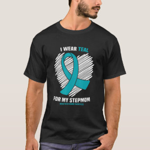 Camiseta Eu Visto Teal Para A Minha Mãe, Miastenia, Gravis 
