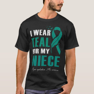 Camiseta Eu Visto Teal Para A Minha Própria Festa De Consci