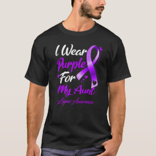 Camiseta Eu Visto Teal Para Minha Tia Lupus Conscientizar