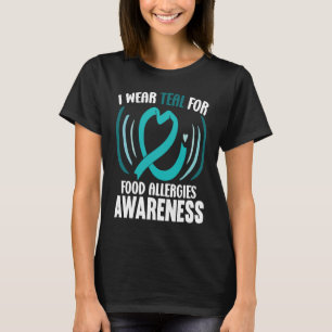 Camiseta Eu Visto Teal Para O Gráfico Do Mês De Sensibiliza