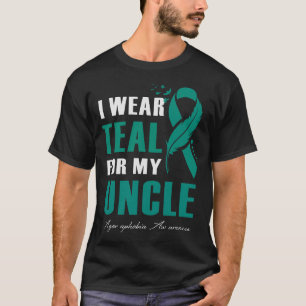 Camiseta Eu Visto Teal Para O Meu Tio Agorafobia Senso
