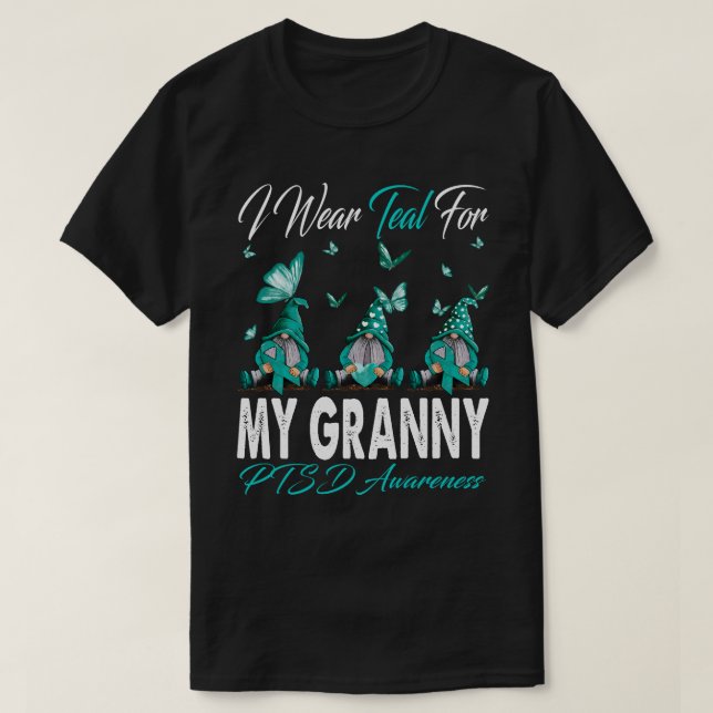 Camiseta Eu Visto Teal para os meus generosos gnomos de con (Frente do Design)