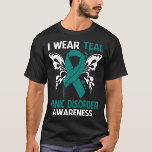Camiseta Eu Visto Teal Para Sensibilização Contra PERTURBAÇ
