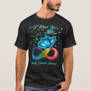 Camiseta Eu Visto Teal Para Sensibilização Para A Perturbaç