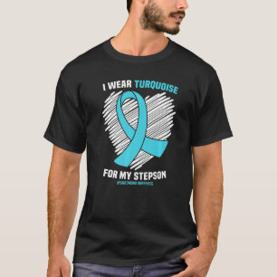 Camiseta Eu Visto Turquesa Para O Meu Material De Disautono