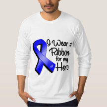 Eu Visto uma fita azul para o meu herói