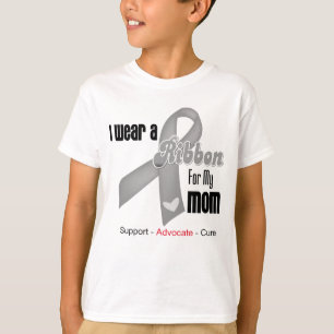 Camiseta Eu visto uma fita cinzenta para minha mamã