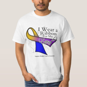 Camiseta Eu visto uma fita para meu amigo - cancer de