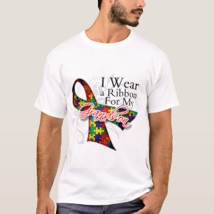Camiseta Eu visto uma fita para meu neto - consciência do