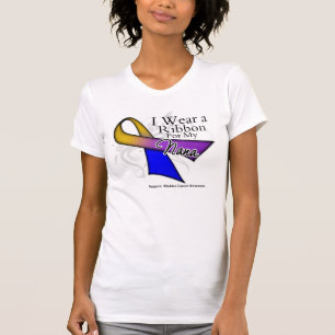 Camiseta Eu visto uma fita para minha Nana - cancer de