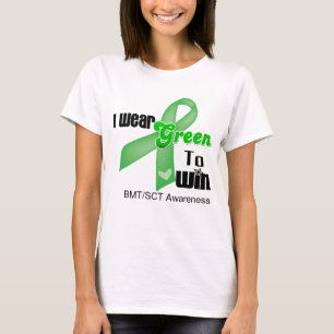 Camiseta Eu visto uma fita verde para ganhar BMT/SCT