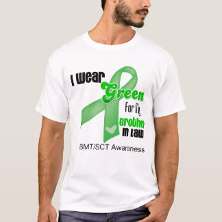 Camiseta Eu visto uma fita verde para meu cunhado BMT