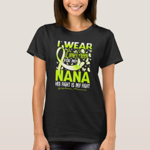 Camiseta Eu Visto Verde limão Na Memória Do Meu Linfoma Nan
