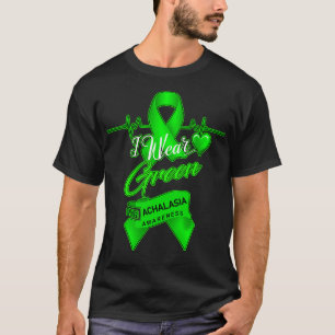 Camiseta Eu visto verde para a consciência ACHALÁSIA
