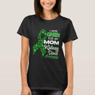 Camiseta Eu Visto Verde Para A Consciência Da Doença Dos Ri