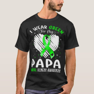 Camiseta Eu Visto Verde Para A Consciência Da Doença Mental