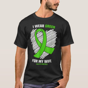 Camiseta Eu Visto Verde Para A Consciência Da Escoliose Da
