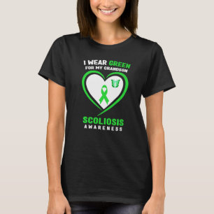 Camiseta Eu Visto Verde Para A Consciência Da Escoliose Do 
